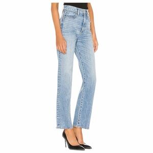 SLVRLAKE London High Rise Straight Jeans in Heartache 27
